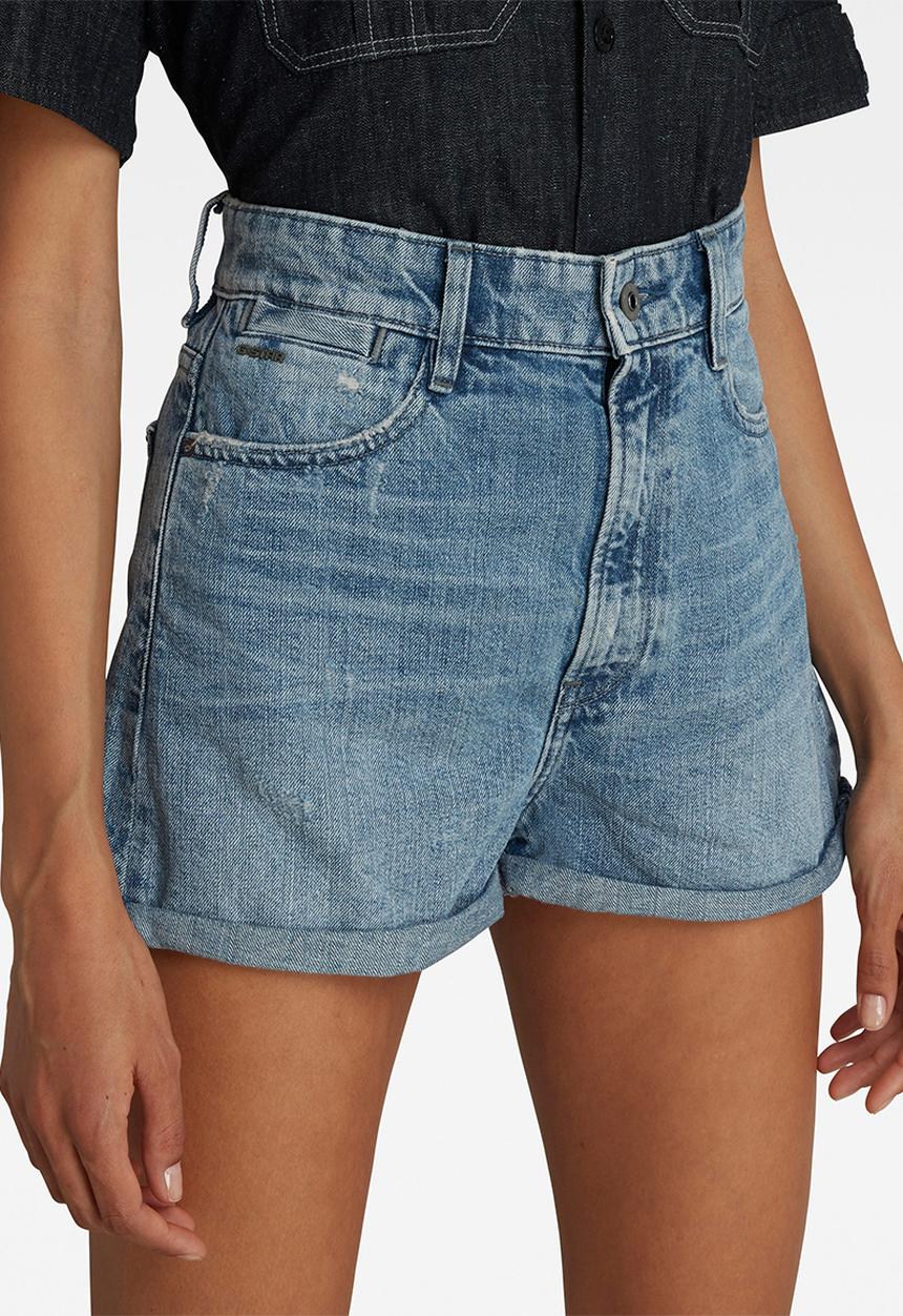 G-STAR - Tedie ultra high short - sun faded ice fog destroyed