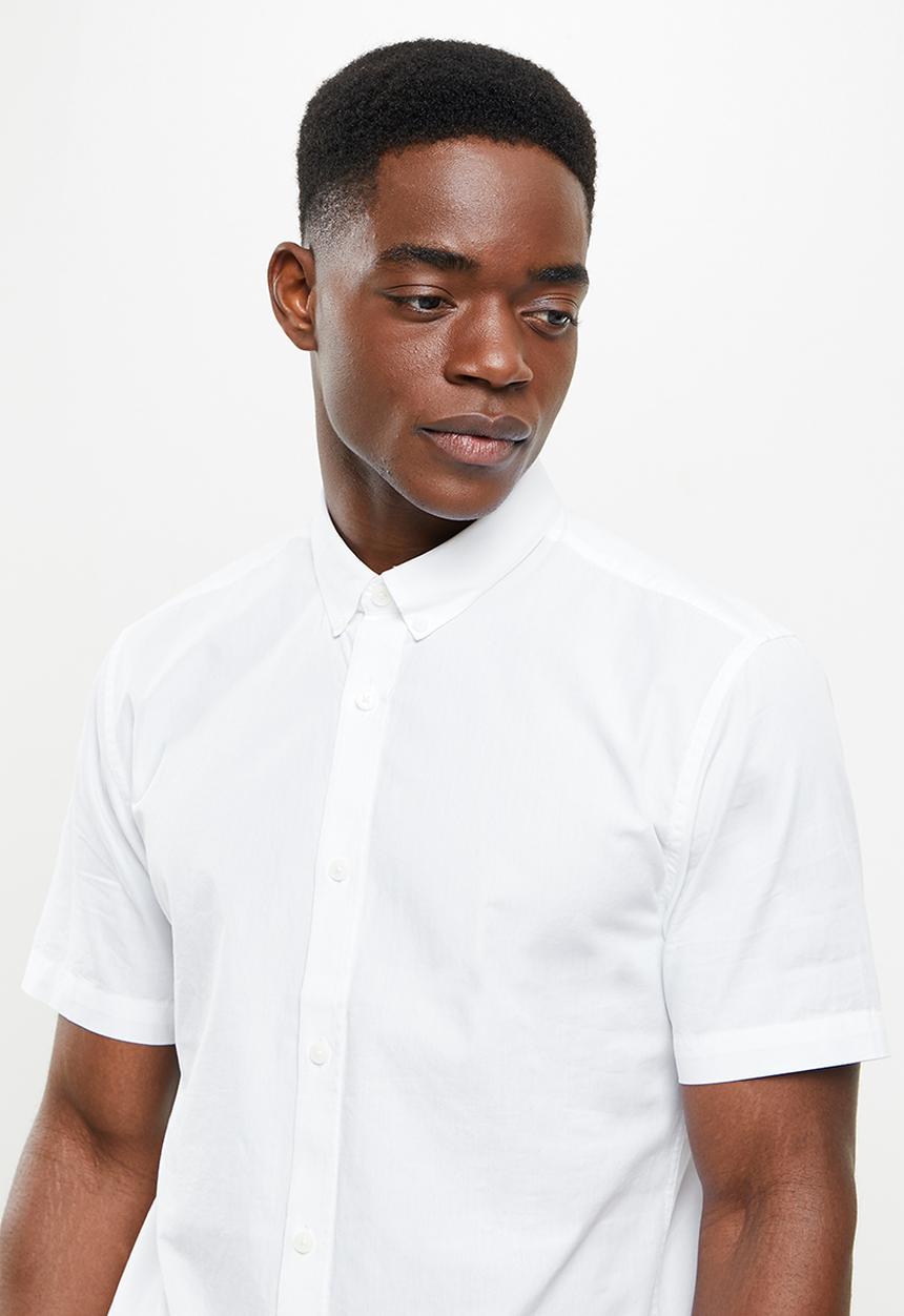 Only & Sons - Onspoplin btn down shirt ss exp 20 shirts - white