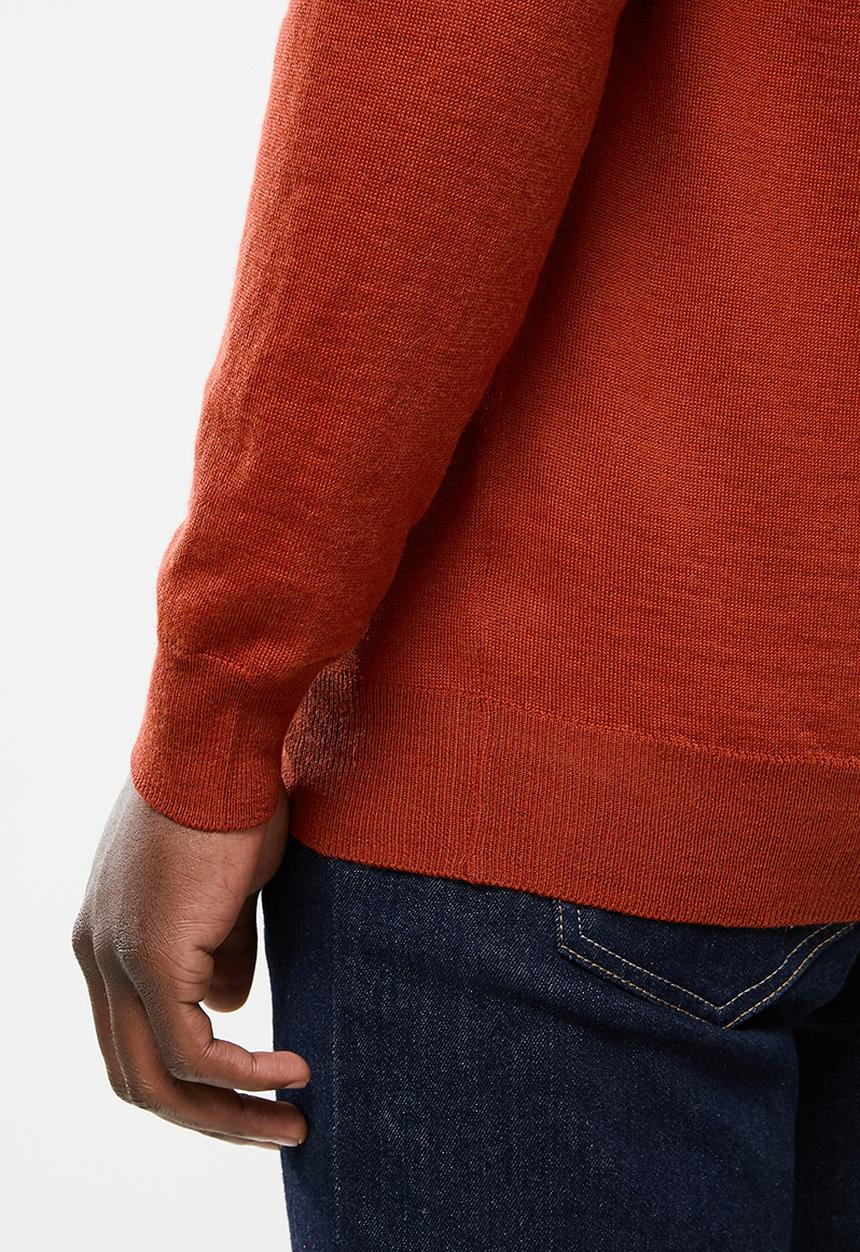 Lyle & Scott - V-neck pullover - orange