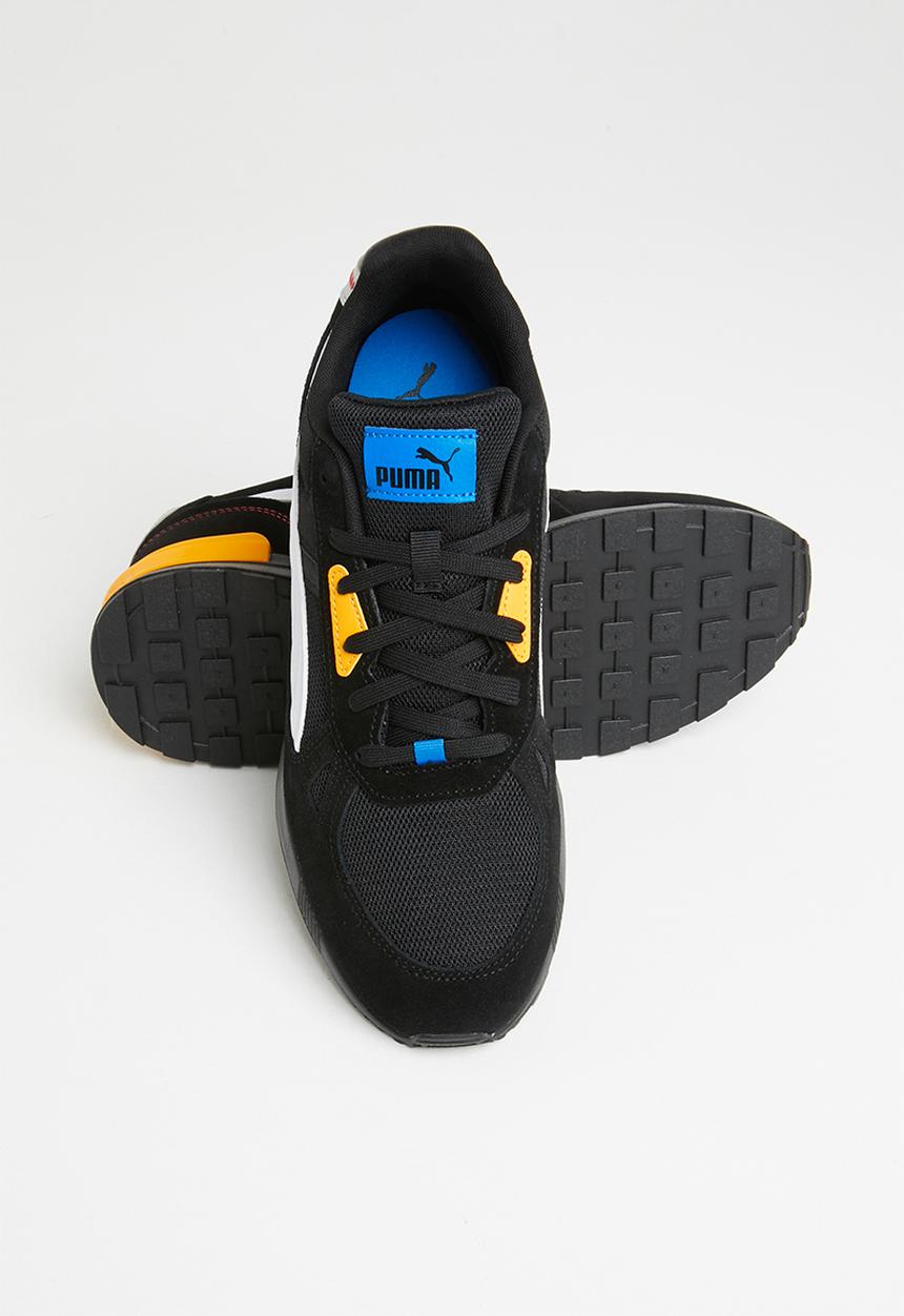 PUMA - Graviton pro - black-white-saffron