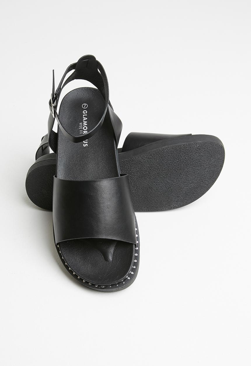 Glamorous - Wide fit  chunky sandal - black