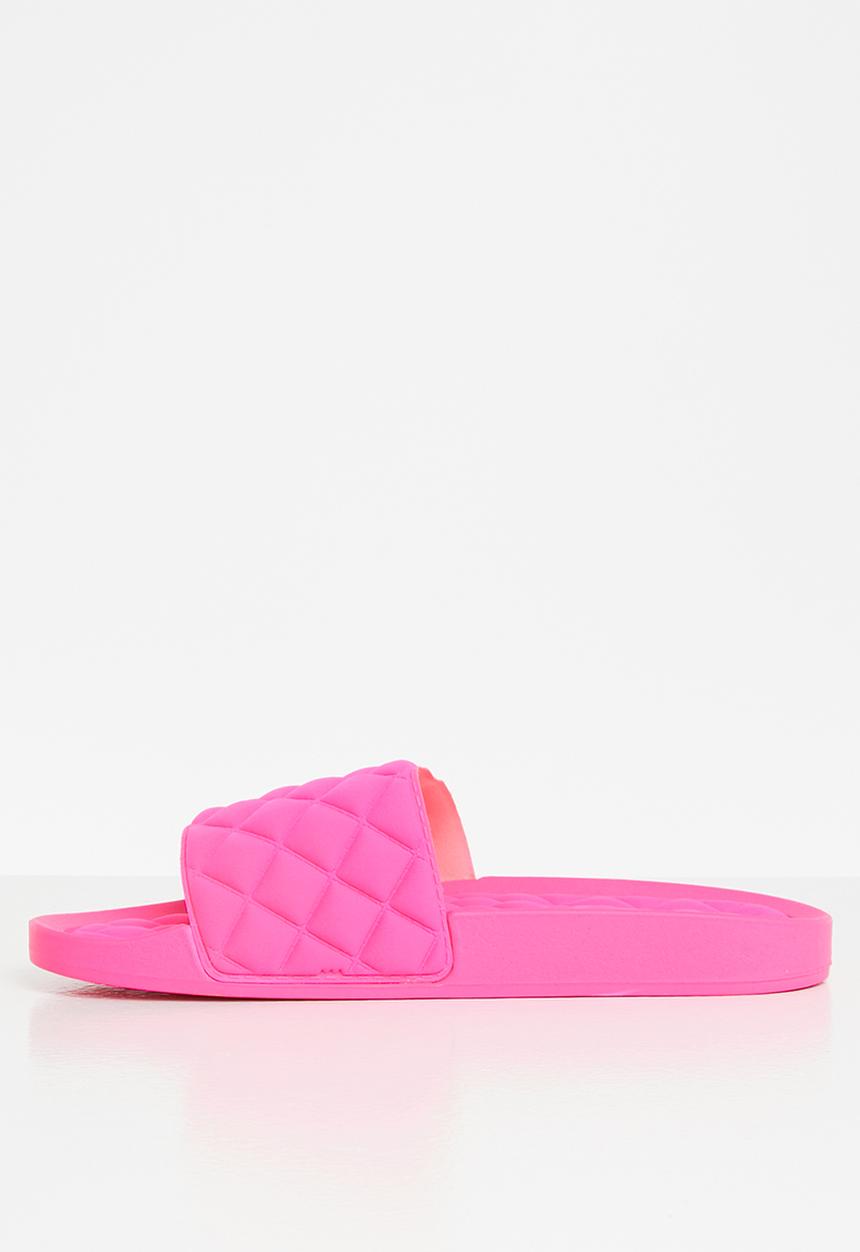 Glamorous - Quilted slide - pink