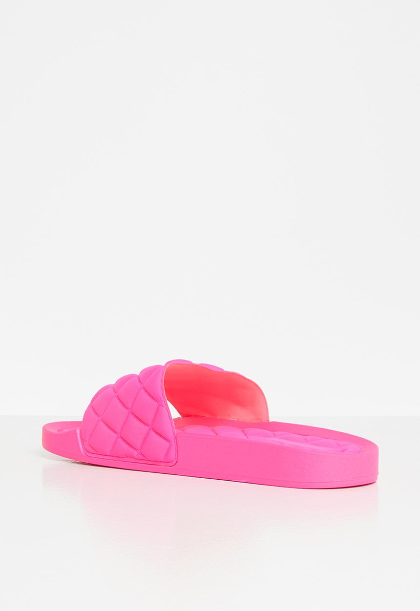 Glamorous - Quilted slide - pink