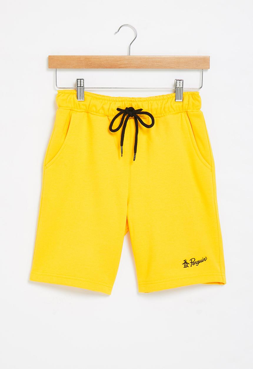 Original Penguin - Boys pete word short - yellow
