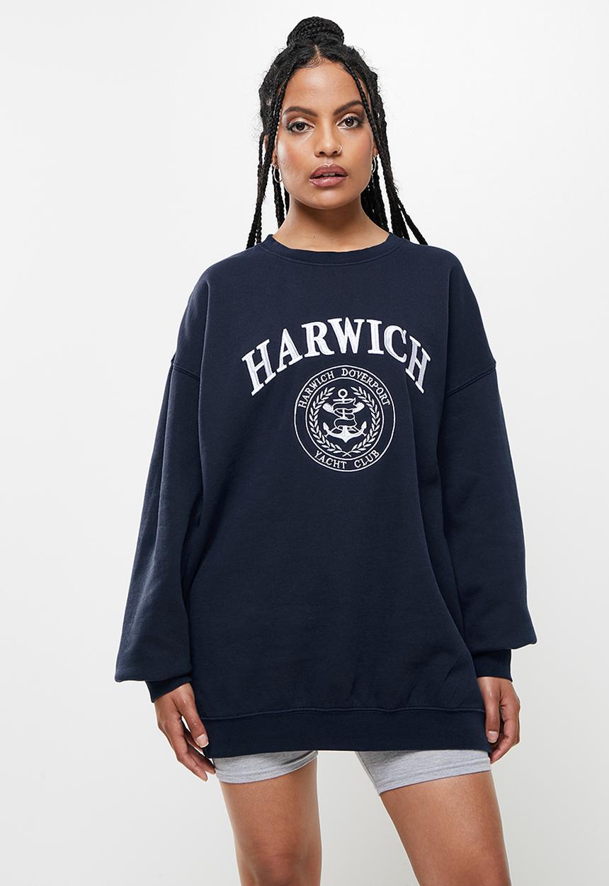 Factorie - Os graphic crew 1 - washed navy blazer/harwich