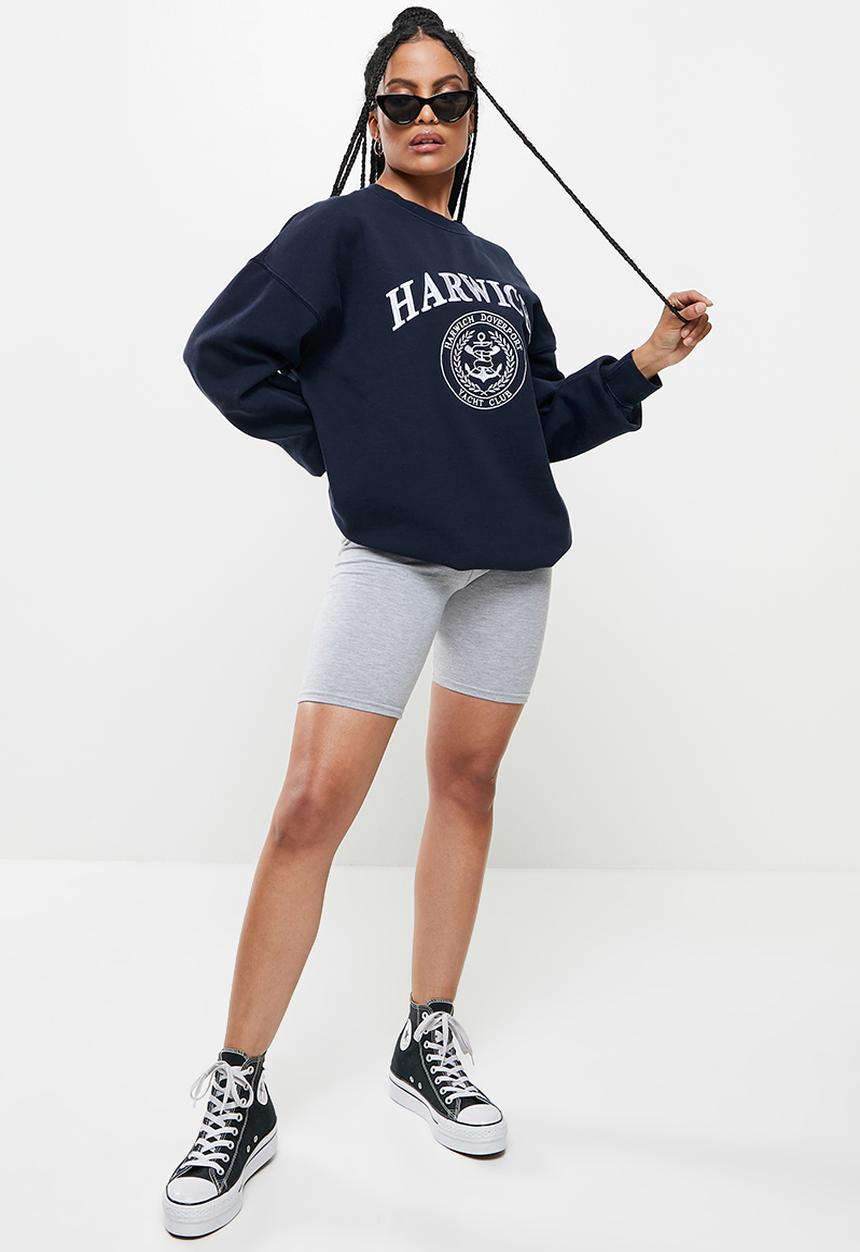 Factorie - Os graphic crew 1 - washed navy blazer/harwich