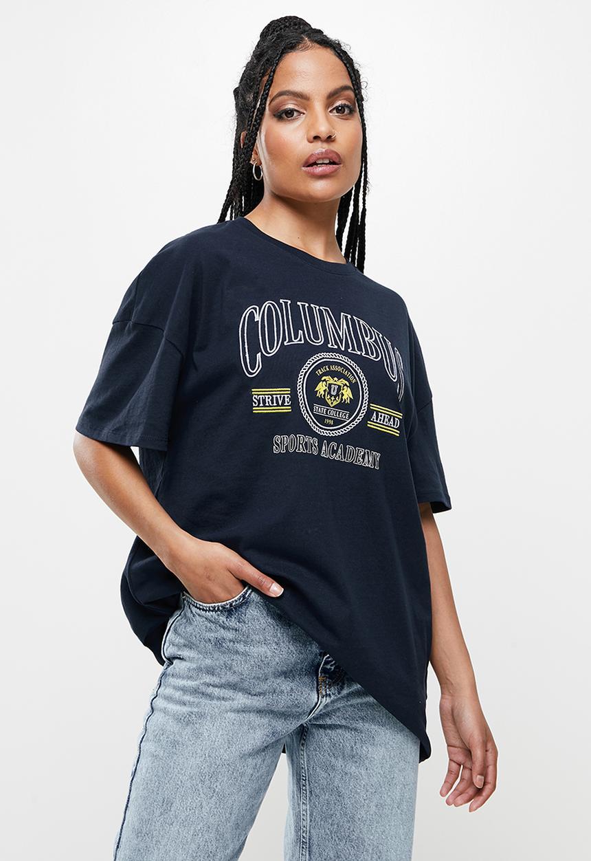 Factorie - Original relaxed graphic tee - navy/columbus