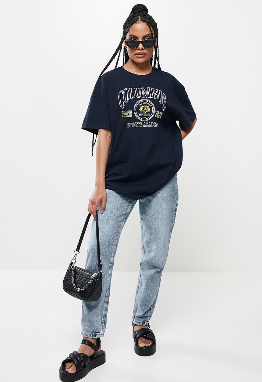 Factorie - Original relaxed graphic tee - navy/columbus