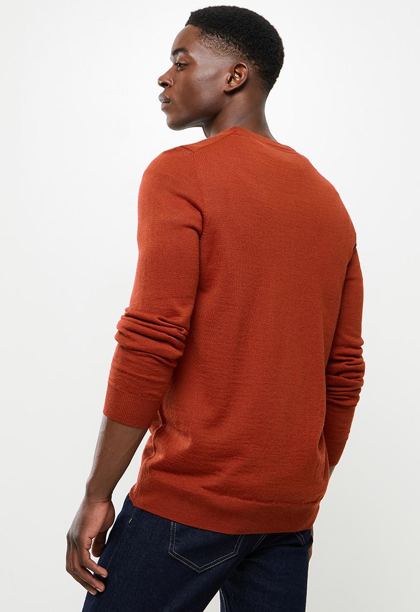 Lyle & Scott - V-neck pullover - orange