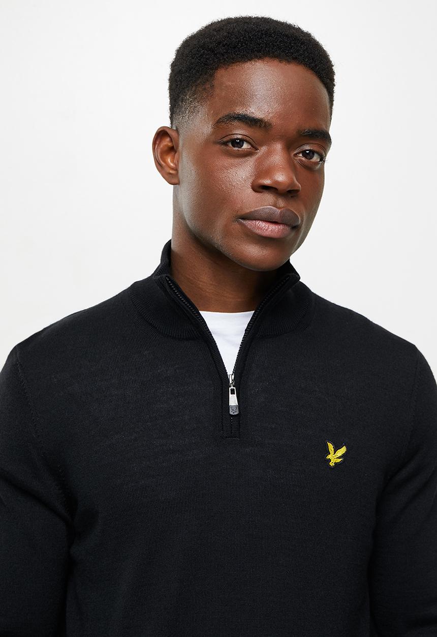Lyle & Scott - 1/4 zip pullover - black