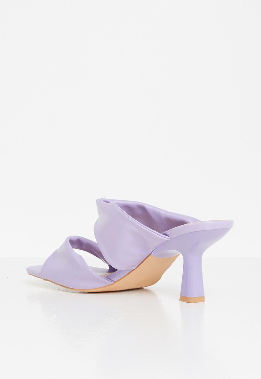 Glamorous - Wide fit twist strap mule sandal - lilac