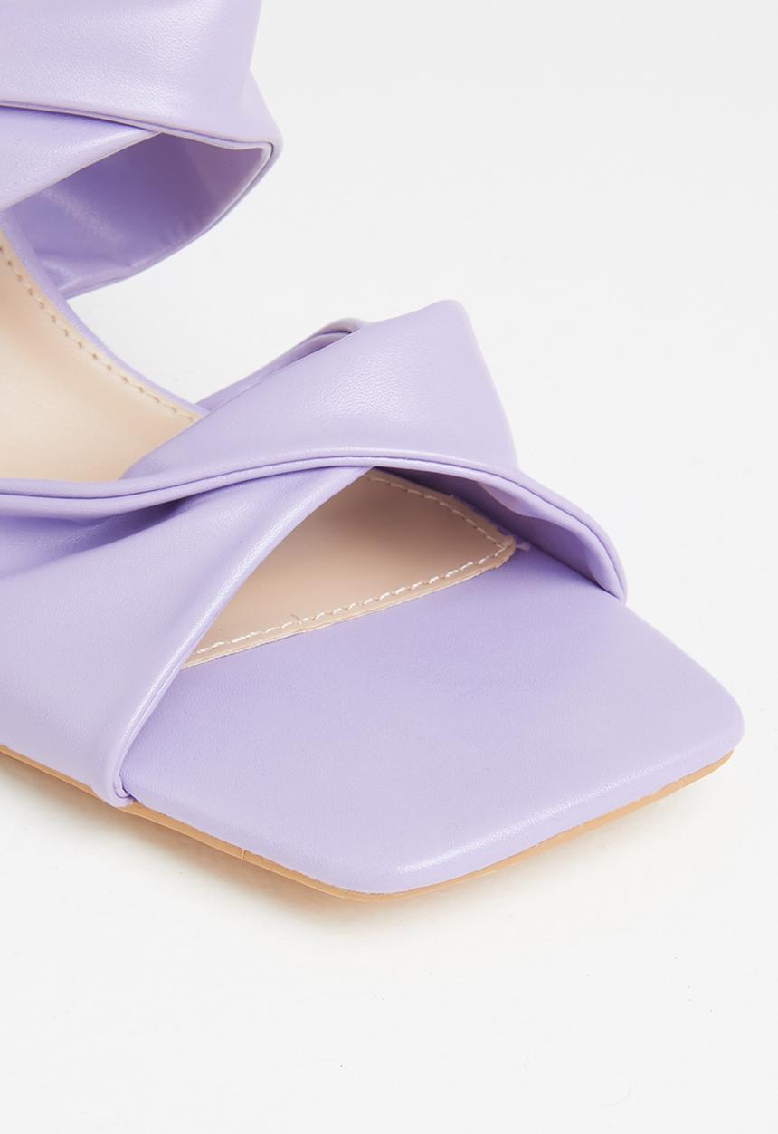 Glamorous - Wide fit twist strap mule sandal - lilac
