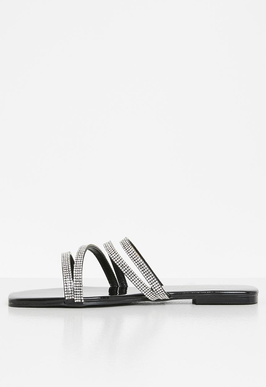 SISSY BOY - Patent it sandal - black