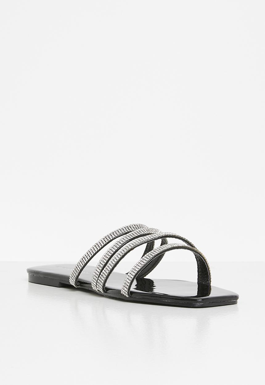 SISSY BOY - Patent it sandal - black