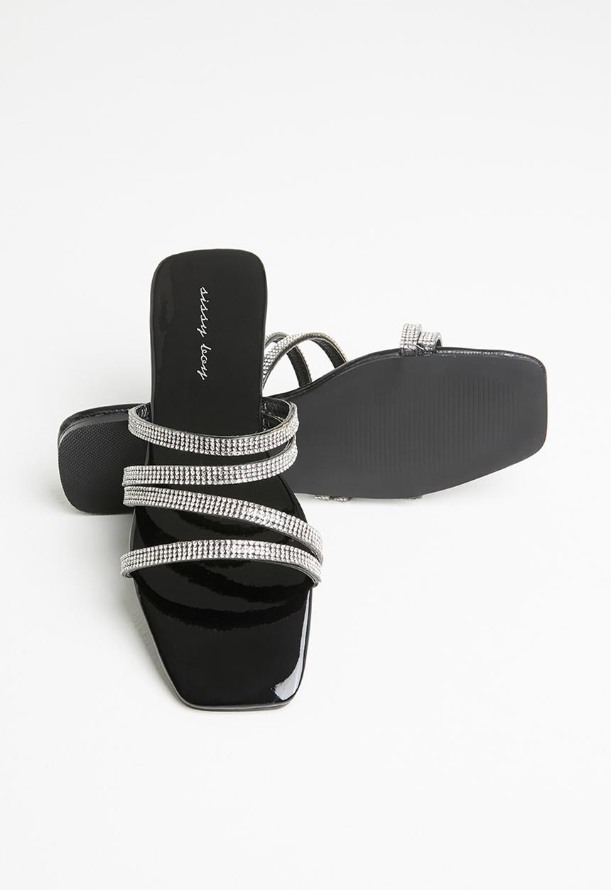 SISSY BOY - Patent it sandal - black