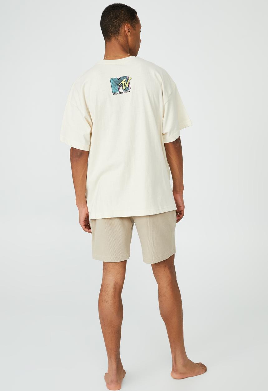 Cotton On - Waffle jogger short - stone