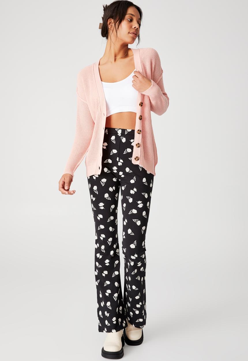Cotton On - Cotton rib cardigan - dusty pink