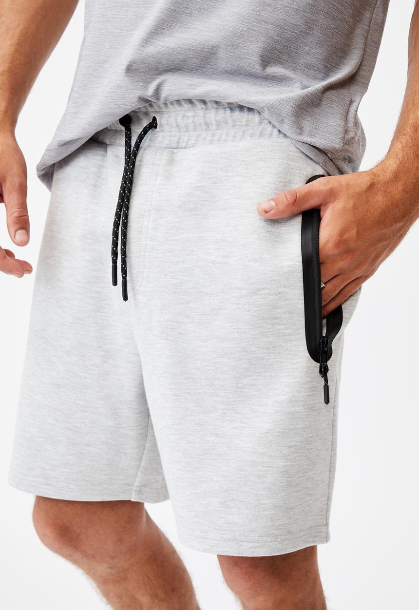 Cotton On - Active tech fleece short - light grey