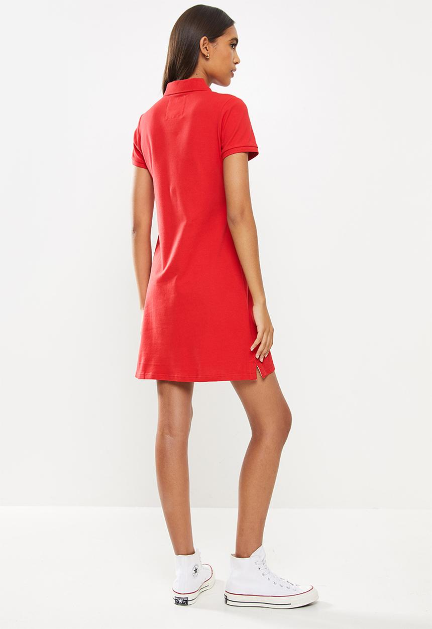 Aca Joe - Aca joe small logo golf dress - cerise pink