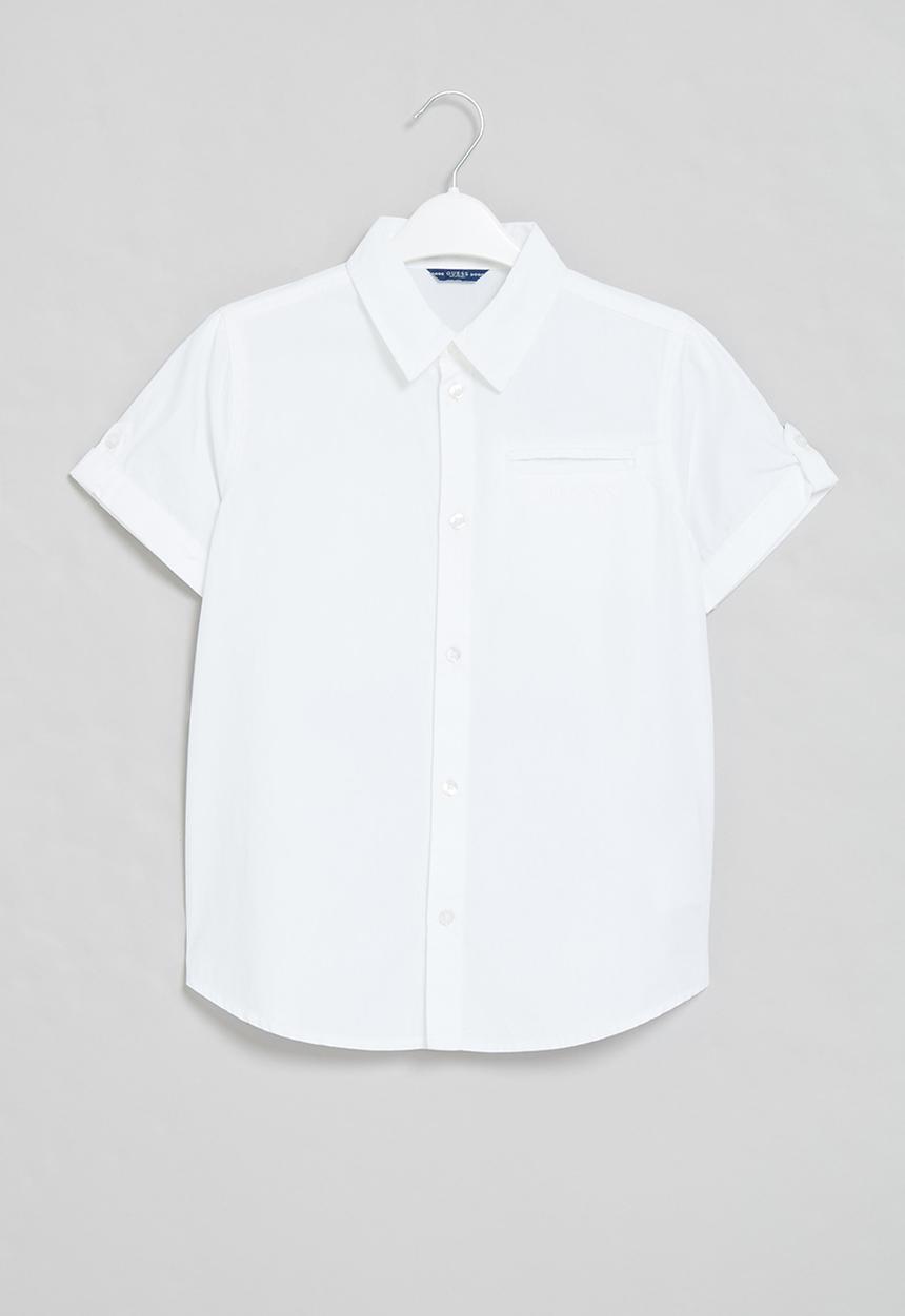 GUESS - Short sleeve logo shirt - white