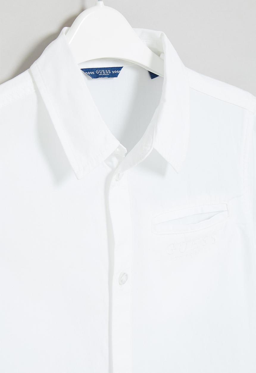 GUESS - Short sleeve logo shirt - white