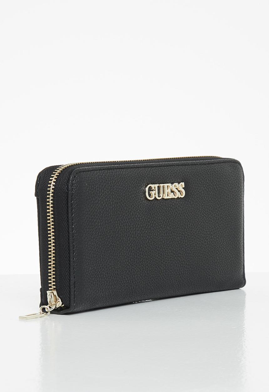 GUESS - Jardine slg large zip around - black