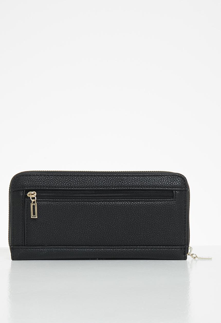 GUESS - Jardine slg large zip around - black
