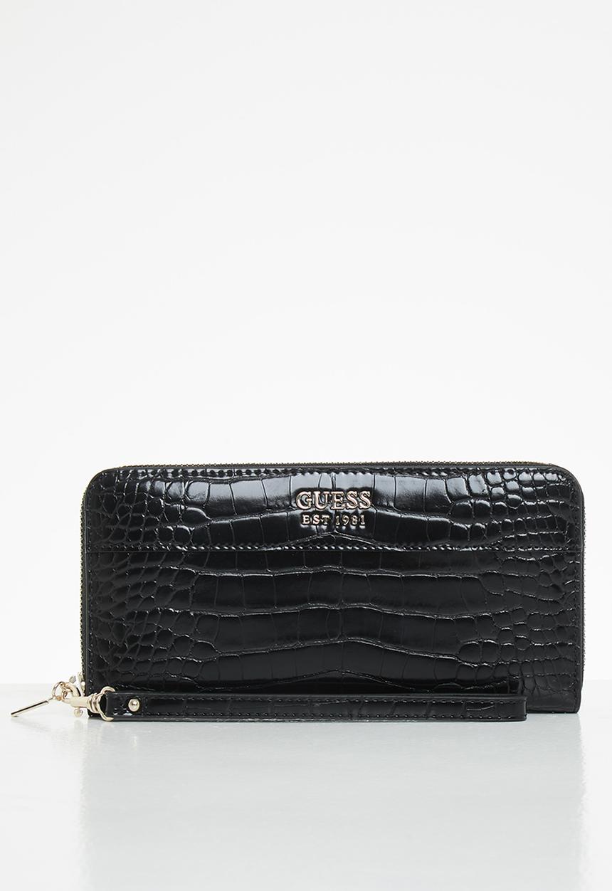 GUESS - Katey slg large zip around - black