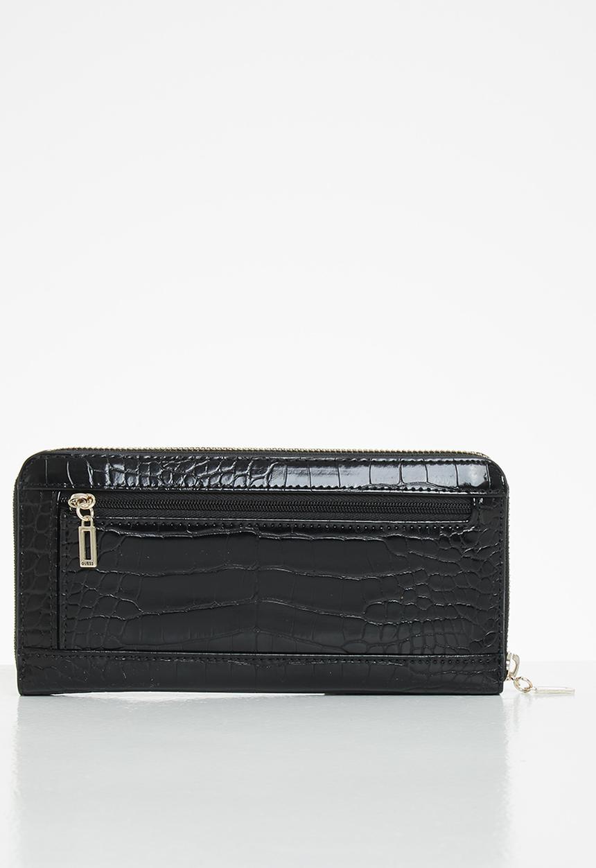 GUESS - Katey slg large zip around - black