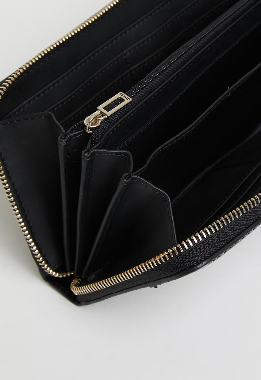GUESS - Katey slg large zip around - black