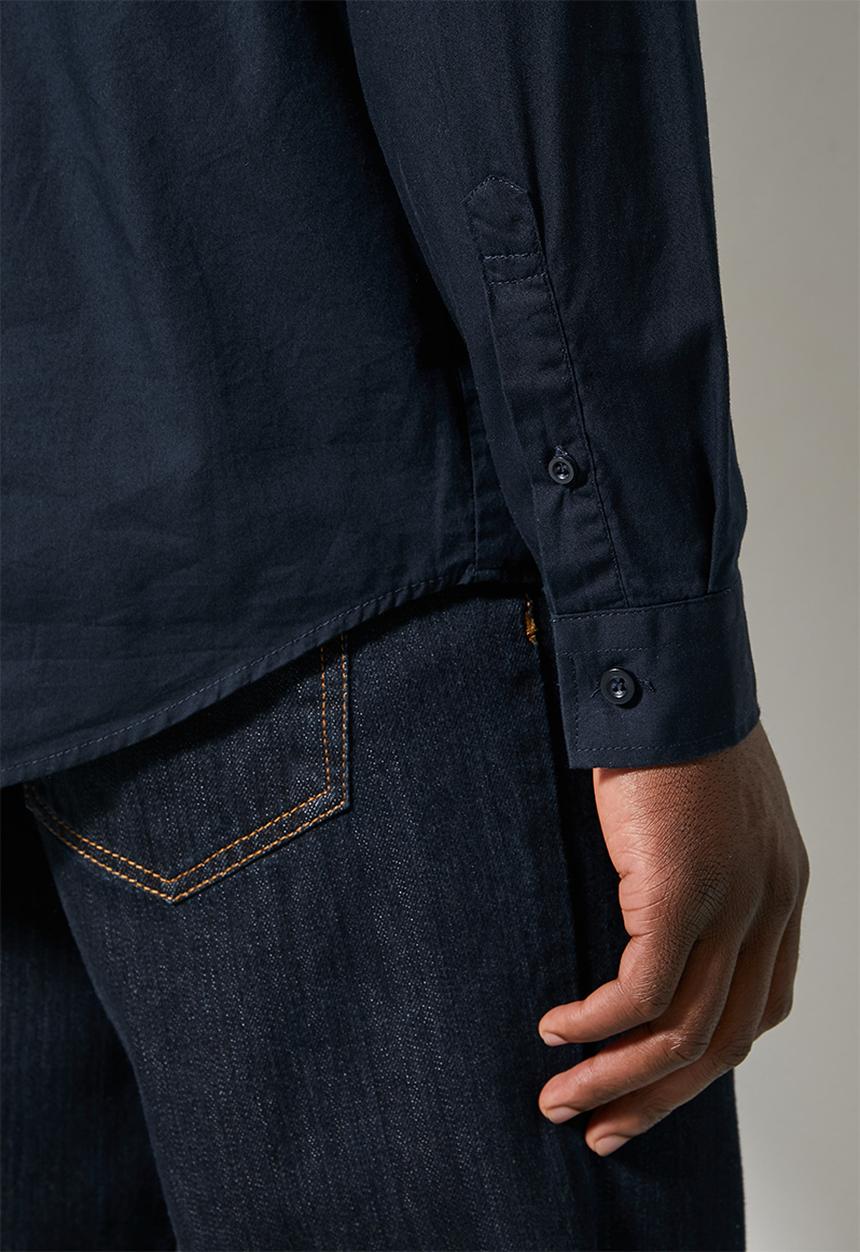 Superbalist - Barber regular fit poplin shirt - navy