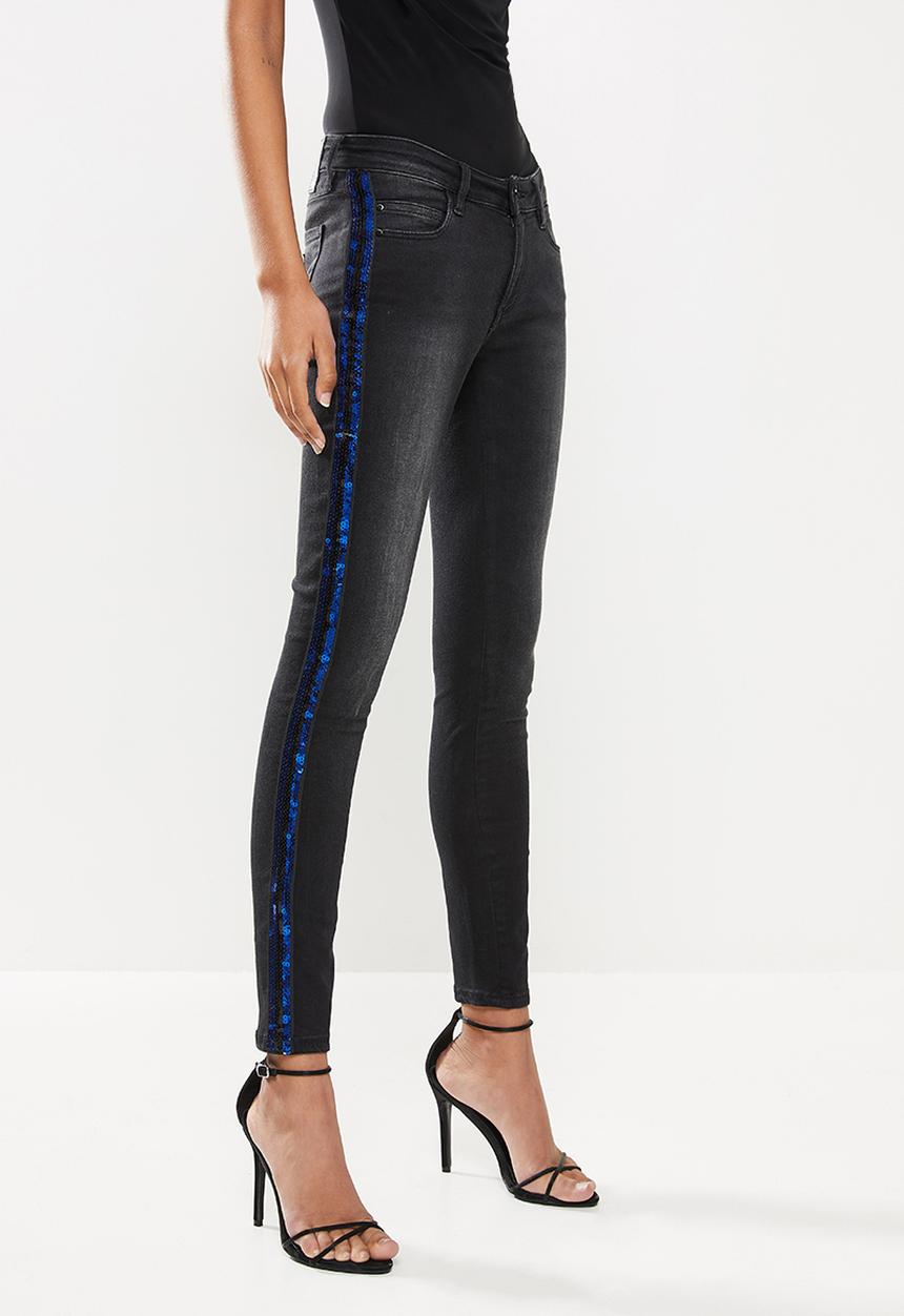 GUESS - Low rise jeans - black wash