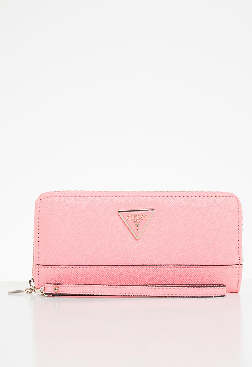 GUESS - Cordelia slg large zip around - pink
