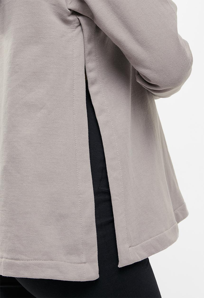 Superbalist - Maternity side slit hoodie - taupe