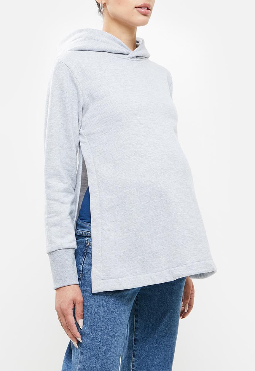 Superbalist - Maternity side slit hoodie - grey 
