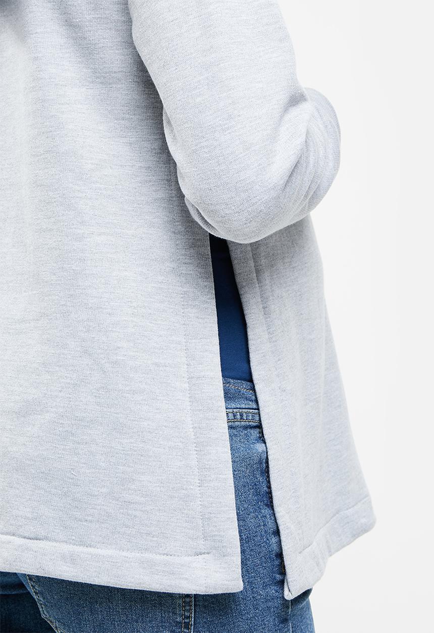 Superbalist - Maternity side slit hoodie - grey 