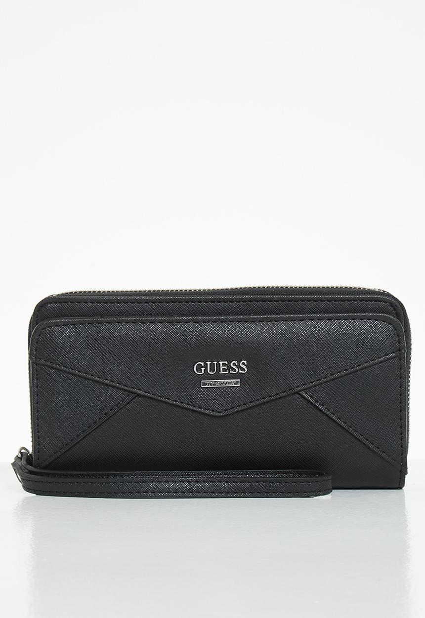 GUESS - Buoso slg multi zip w wristlet - black