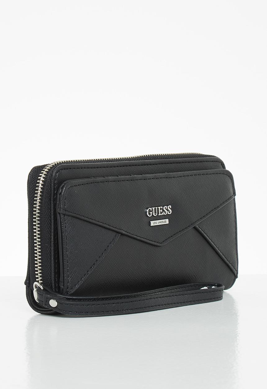GUESS - Buoso slg multi zip w wristlet - black