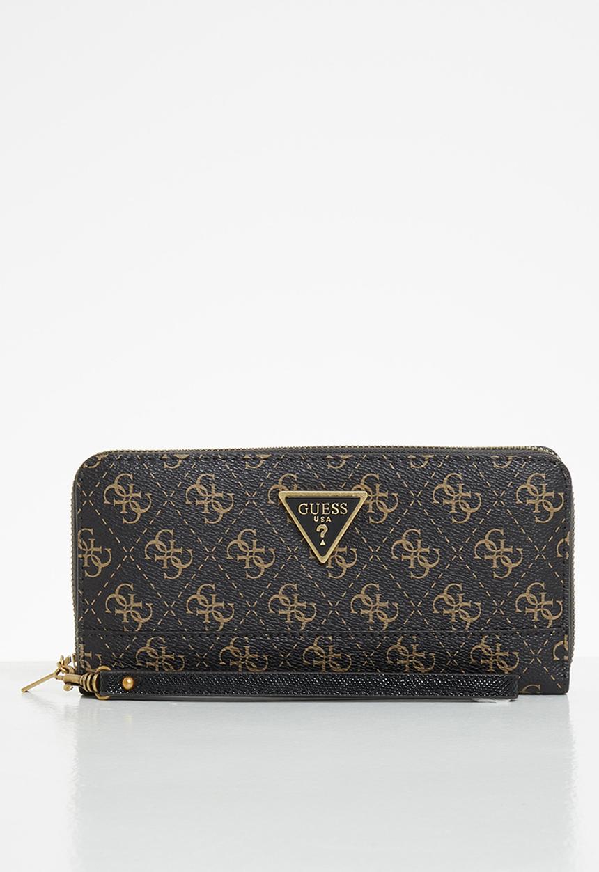 GUESS - Cordelia logo slg lrg zip arnd - brown