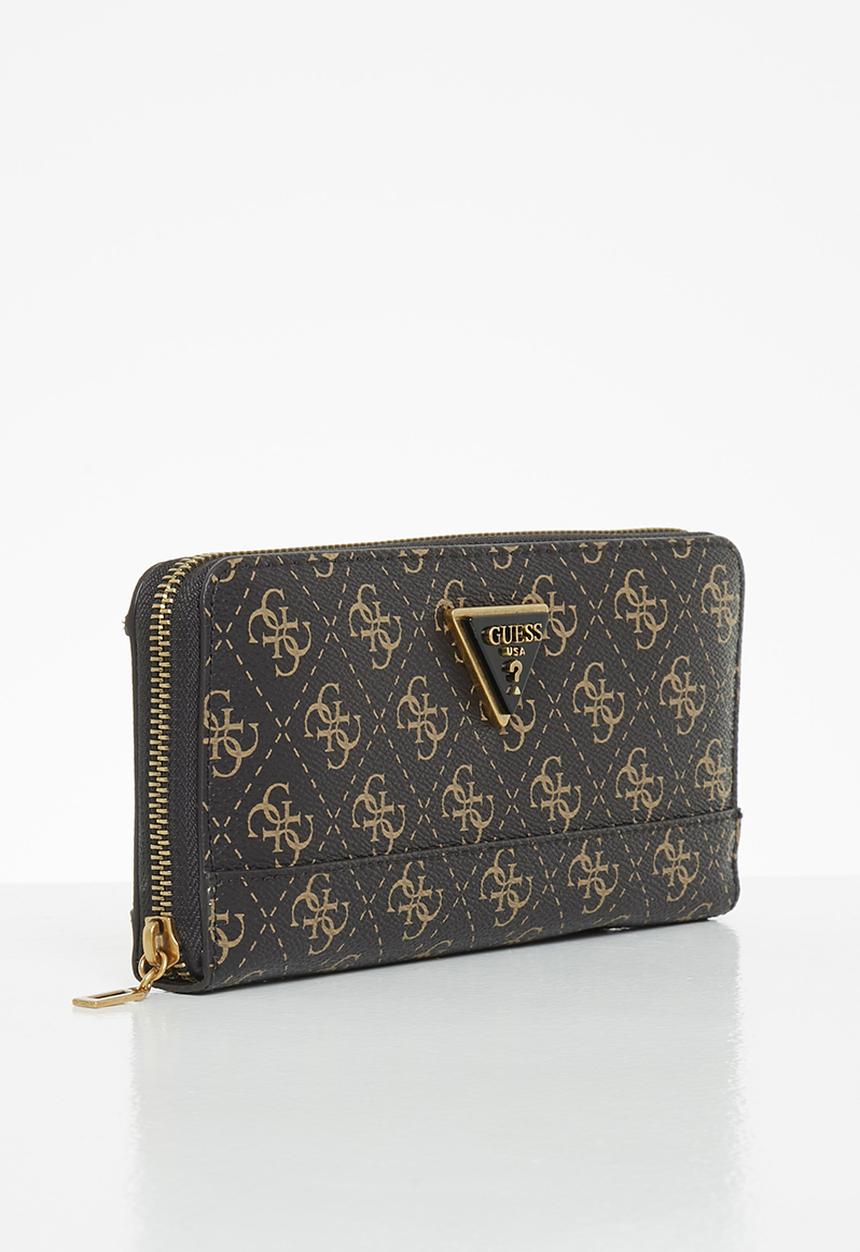 GUESS - Cordelia logo slg lrg zip arnd - brown