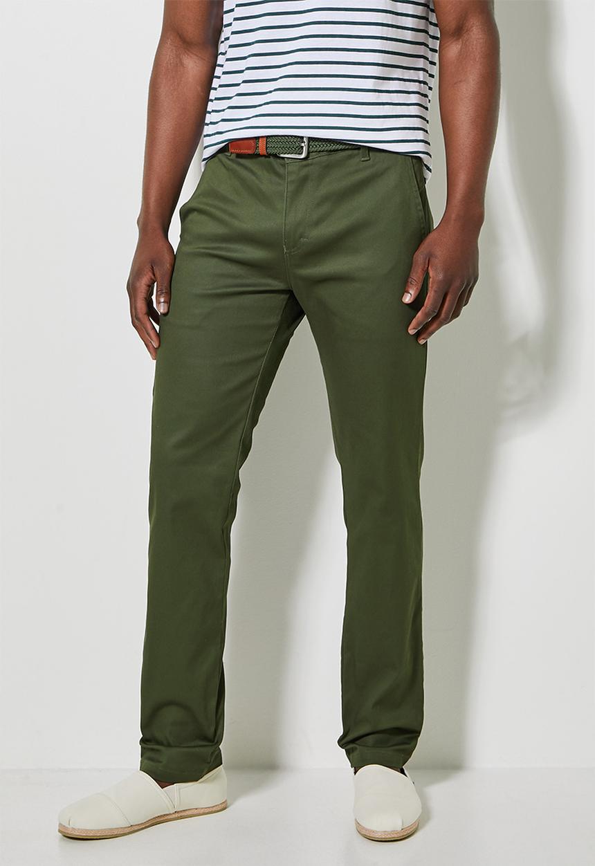 Superbalist - Caleb slim chino - khaki green