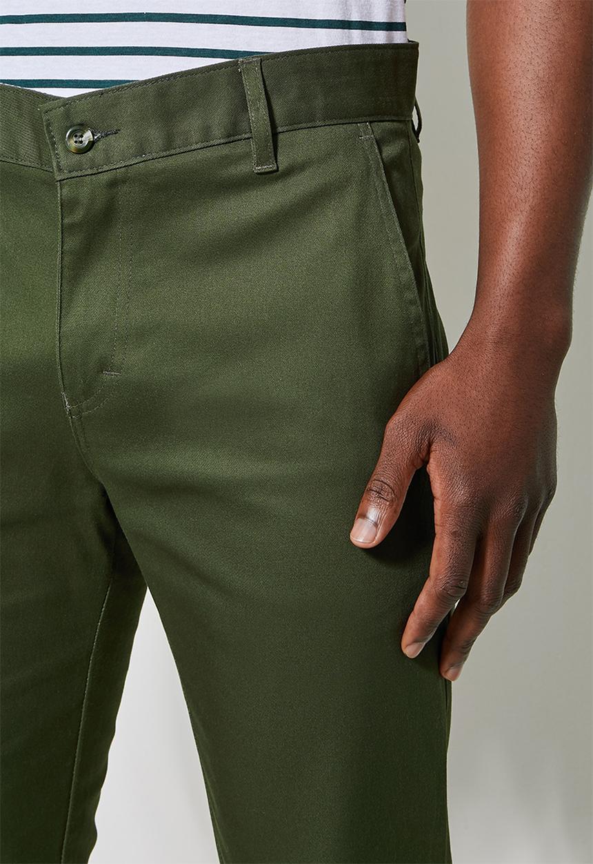 Superbalist - Caleb slim chino - khaki green