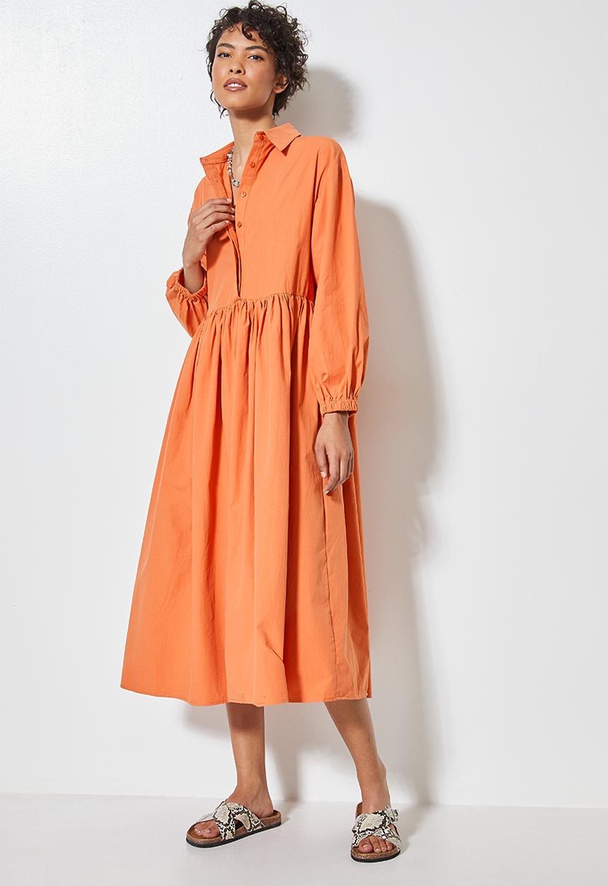 Superbalist - Collared babydoll dress - rose