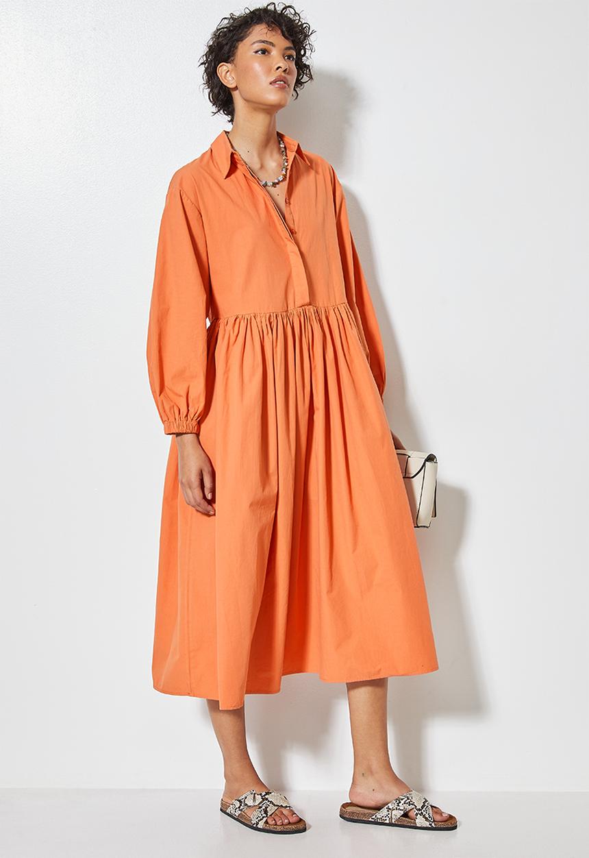 Superbalist - Collared babydoll dress - rose