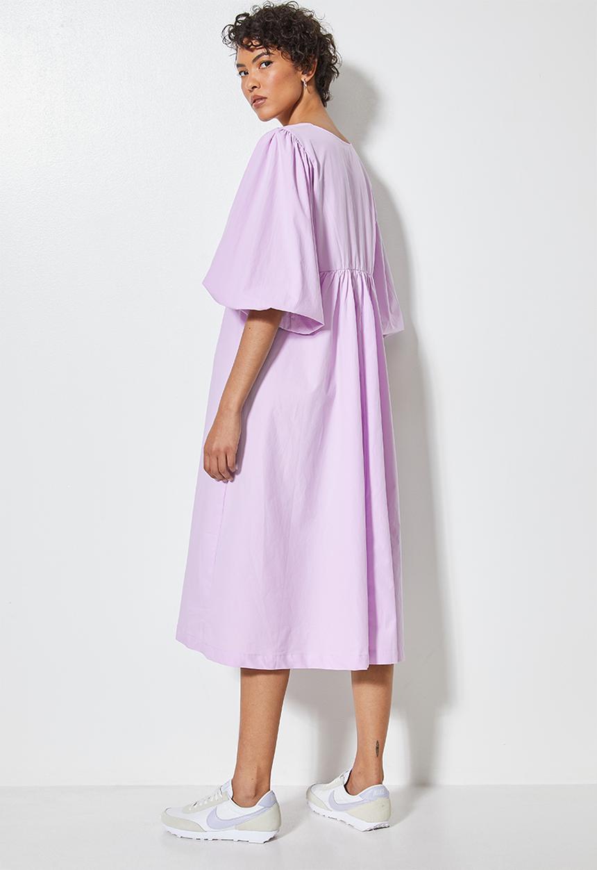 Superbalist - V-neck exaggerated sleeve dress - lilac