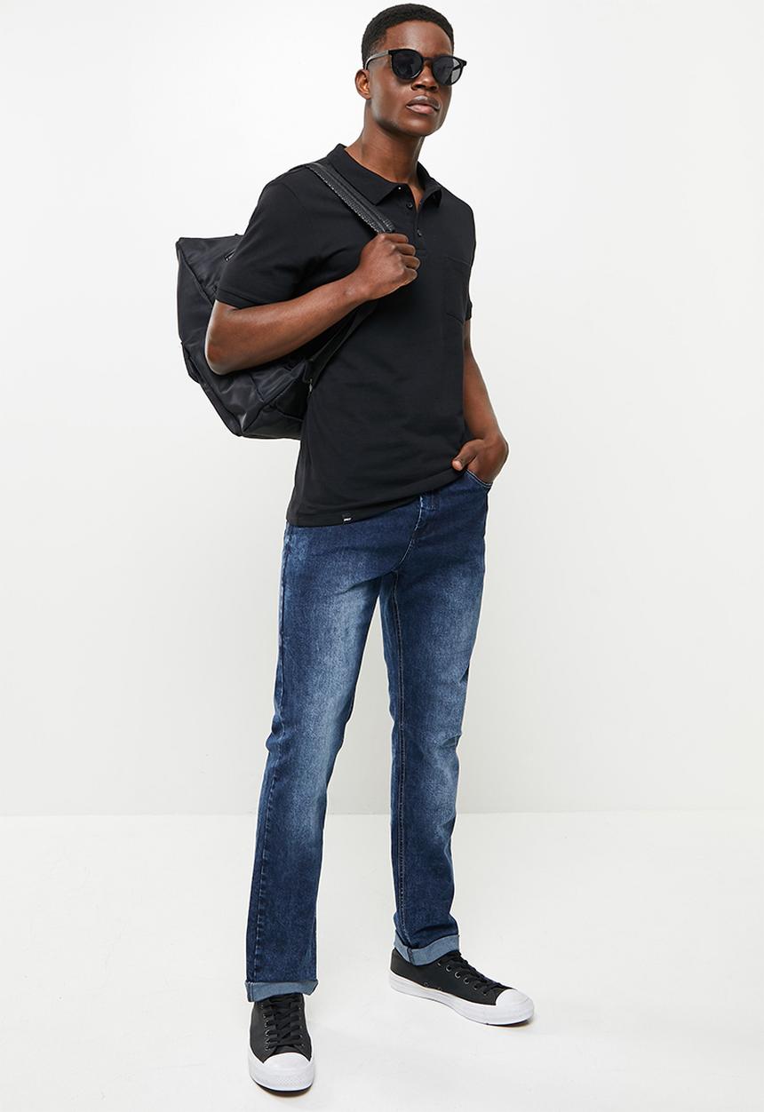 SOVIET - M bono-r #9 basic slim leg denim  - dk indigo