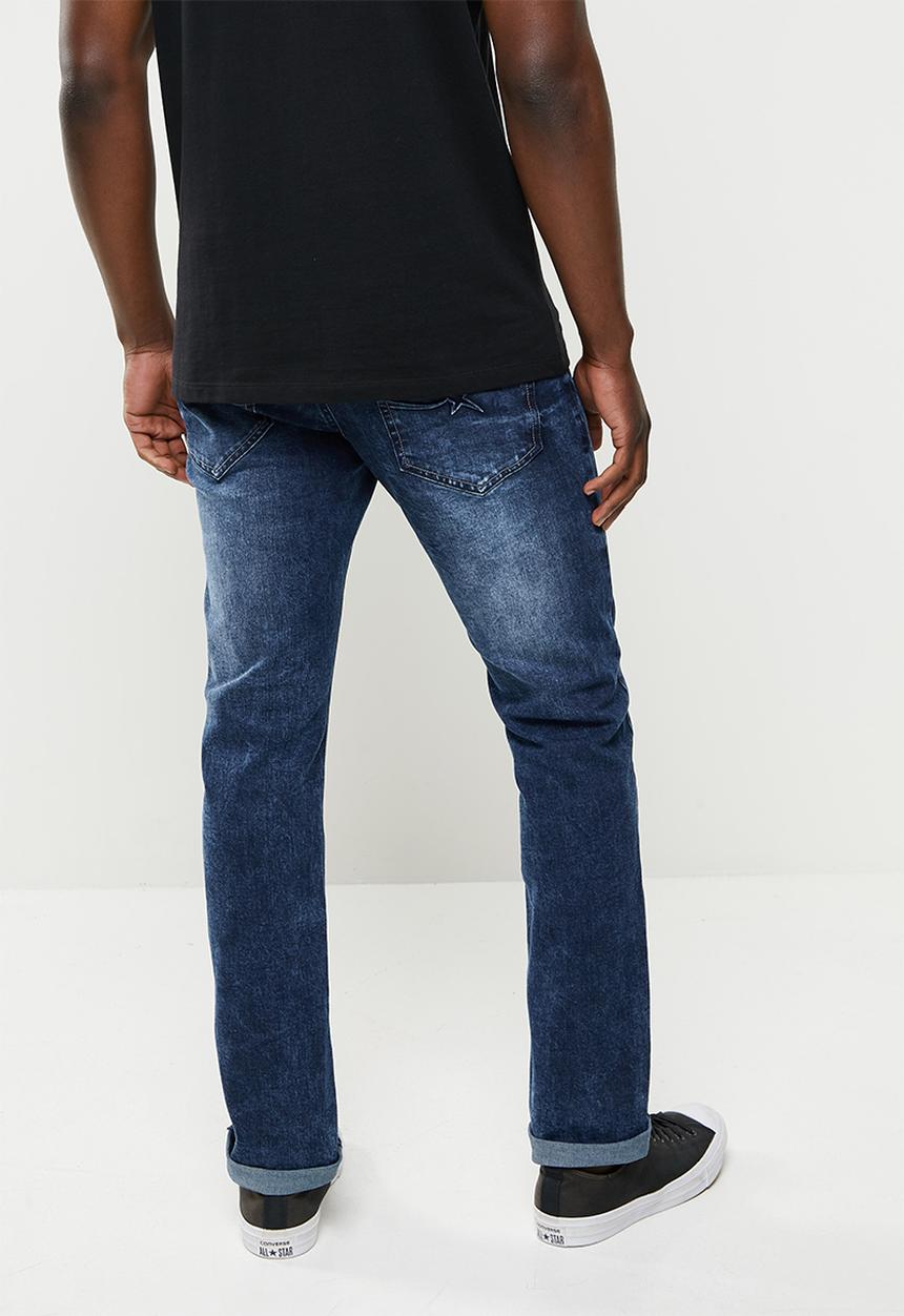 SOVIET - M bono-r #9 basic slim leg denim  - dk indigo