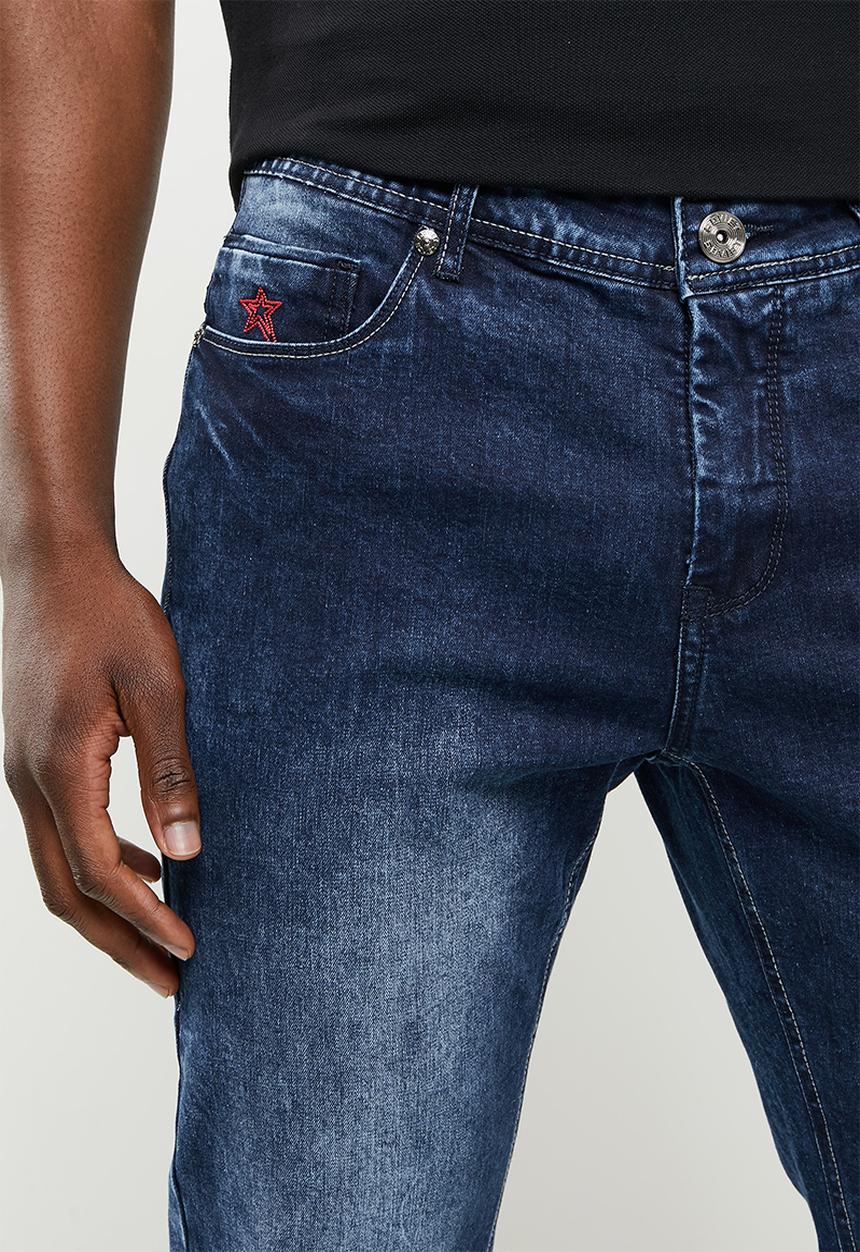 SOVIET - M bono-r #9 basic slim leg denim  - dk indigo