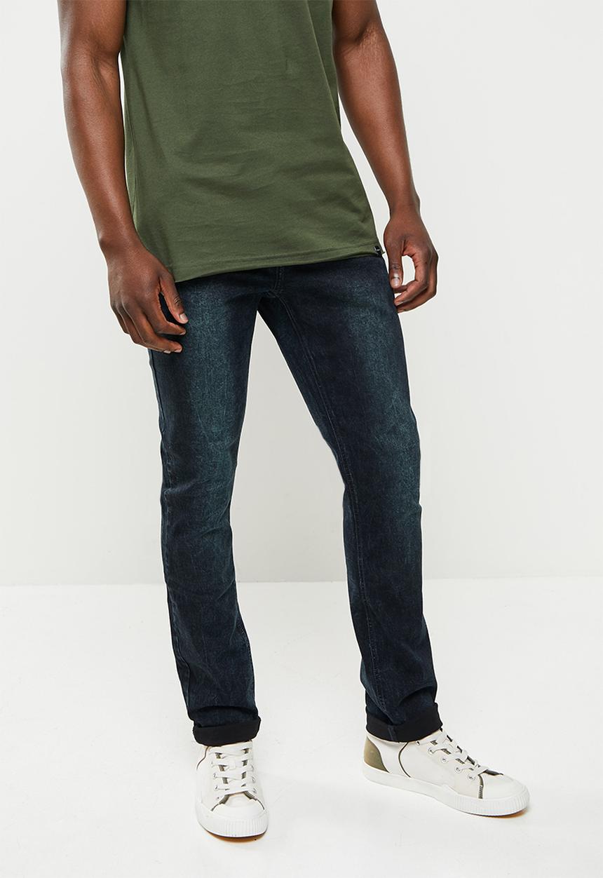 SOVIET - M rocha-r #9 basic slim leg denim  - o/dye black