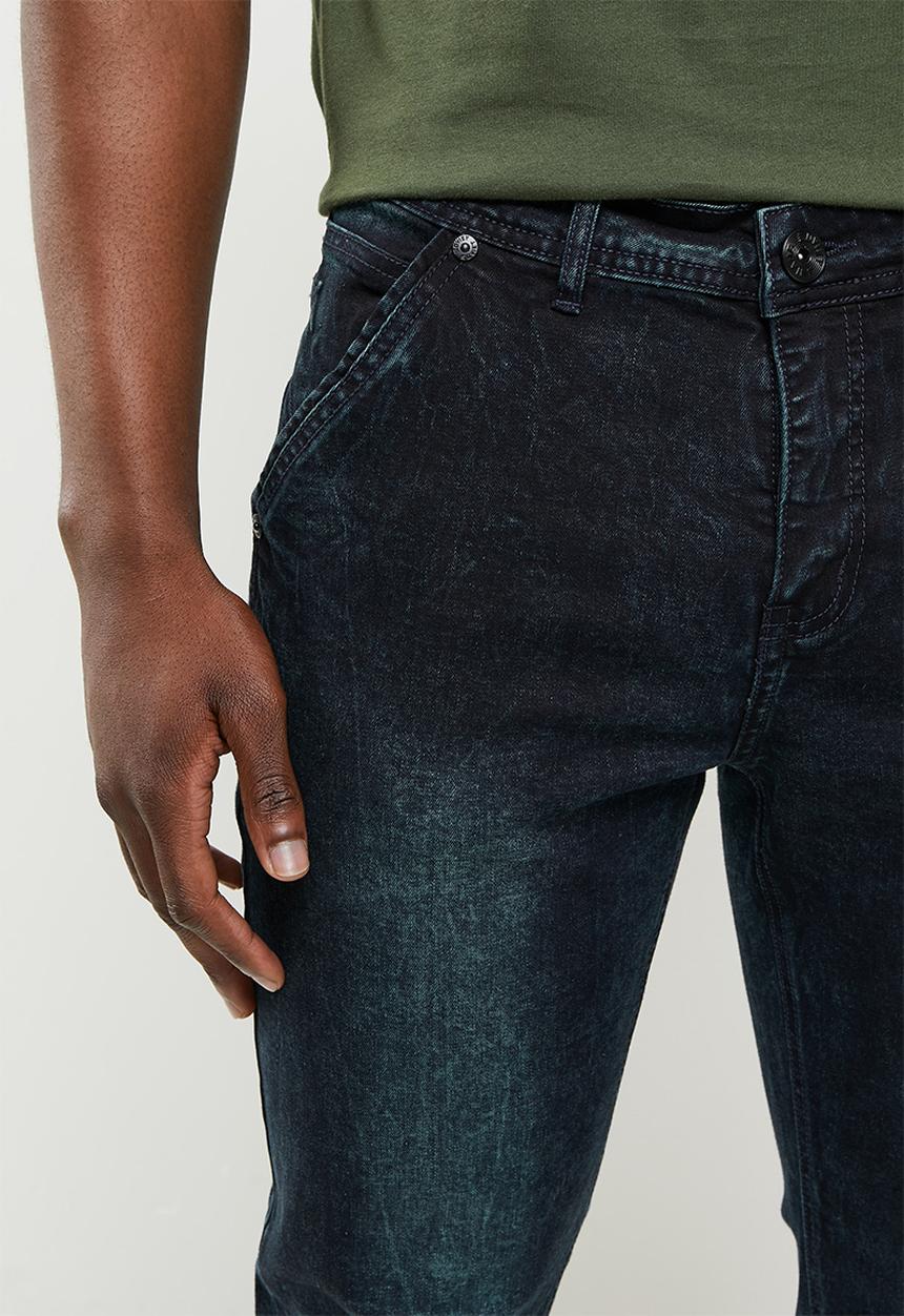 SOVIET - M rocha-r #9 basic slim leg denim  - o/dye black